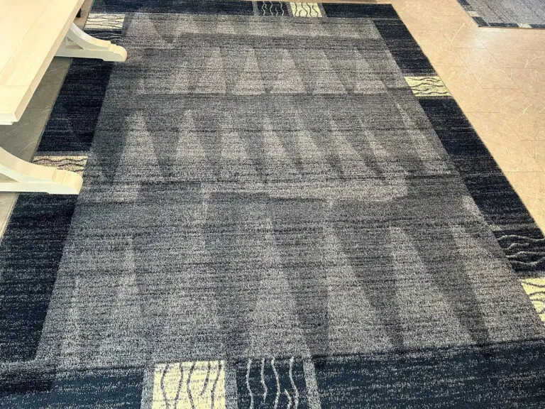 Area rug after carpet cleaning from Rapid Rescue